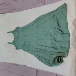 Cat & Jack girls green summer dress, size M (7/8)